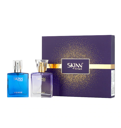 by Titan Set of 2 Verge & Sheer Mini Gift Set Perfumes for His & Her